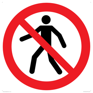 P004 Prohibition: No thoroughfare